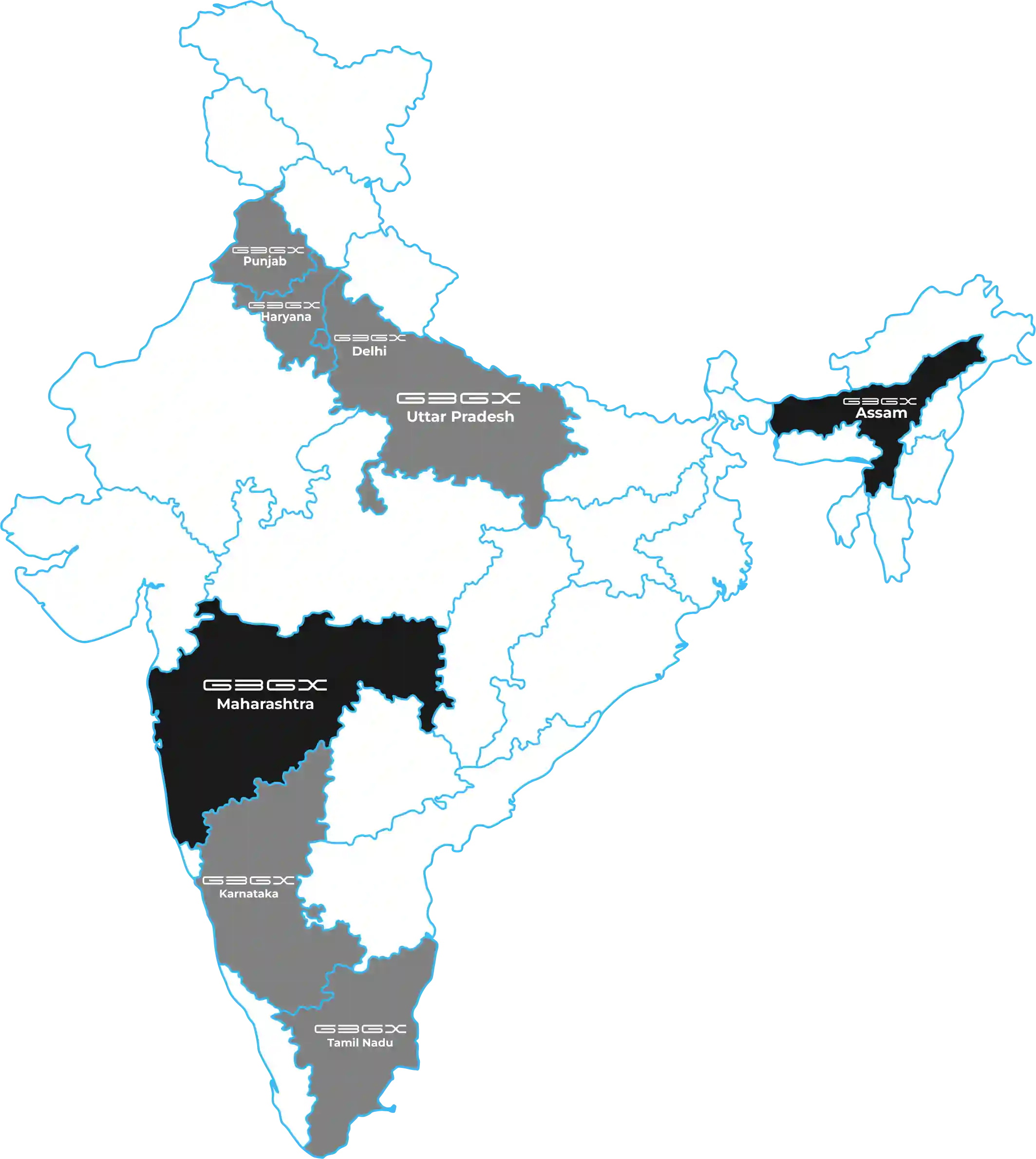 India Map Locations